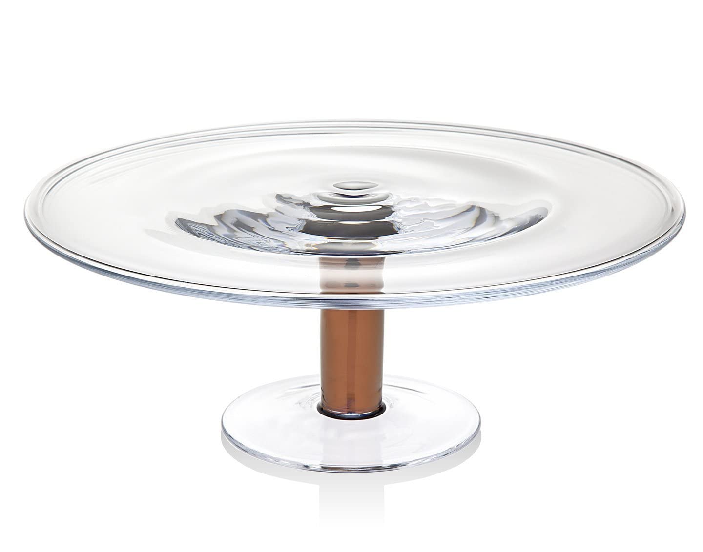 Godinger 16-Inch Copper Cake Stand - Elegant Tiered Dessert Display for Weddings, Parties & Home Decor