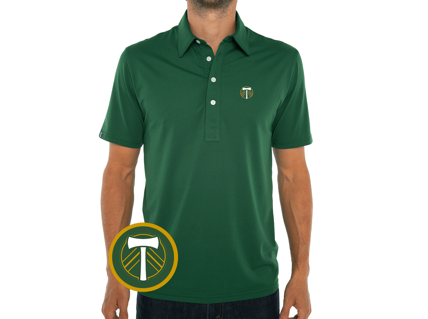 Portland Timbers Performance Range Badge - Fairway Green Soccer Jersey Patch for Fans & Collectors - Perfect for Jerseys, Jackets & DIY Projects