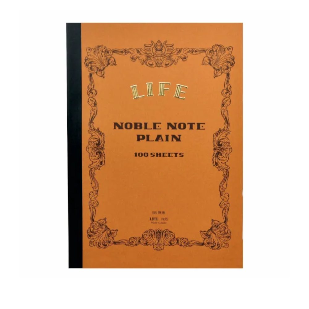 Premium B5 Unruled Notebook - 100 Pages of High-Quality Writing Paper for Journaling, Note Taking & School Work | Life Noble N35