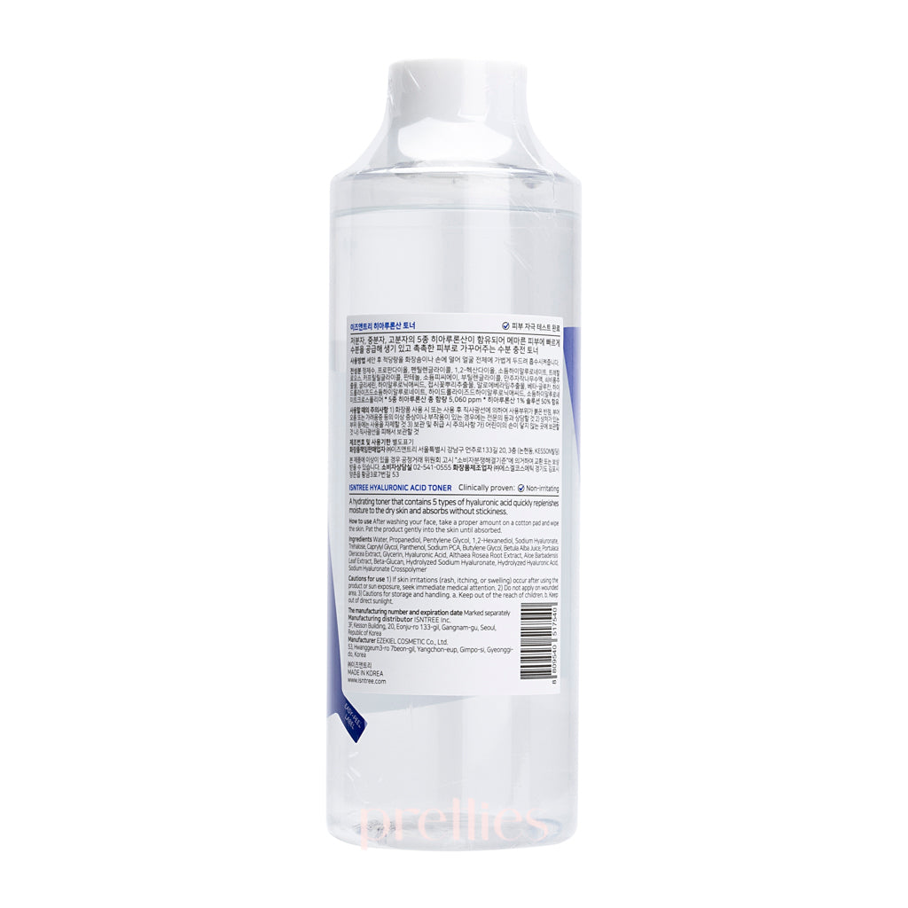 Isntree Hyaluronic Acid Toner 400ml - Hydrating Facial Toner for Dry & Sensitive Skin | Korean Skincare | Daily Moisturizing & Soothing | Perfect for Morning & Night Routine