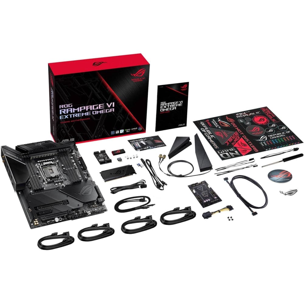 ASUS X299 ROG Rampage VI Extreme Omega Motherboard - Intel LGA 2066, ATX, DDR4, 5-Way Optimization, Aura Sync RGB - Perfect for High-End Gaming PCs, Workstations & Content Creation