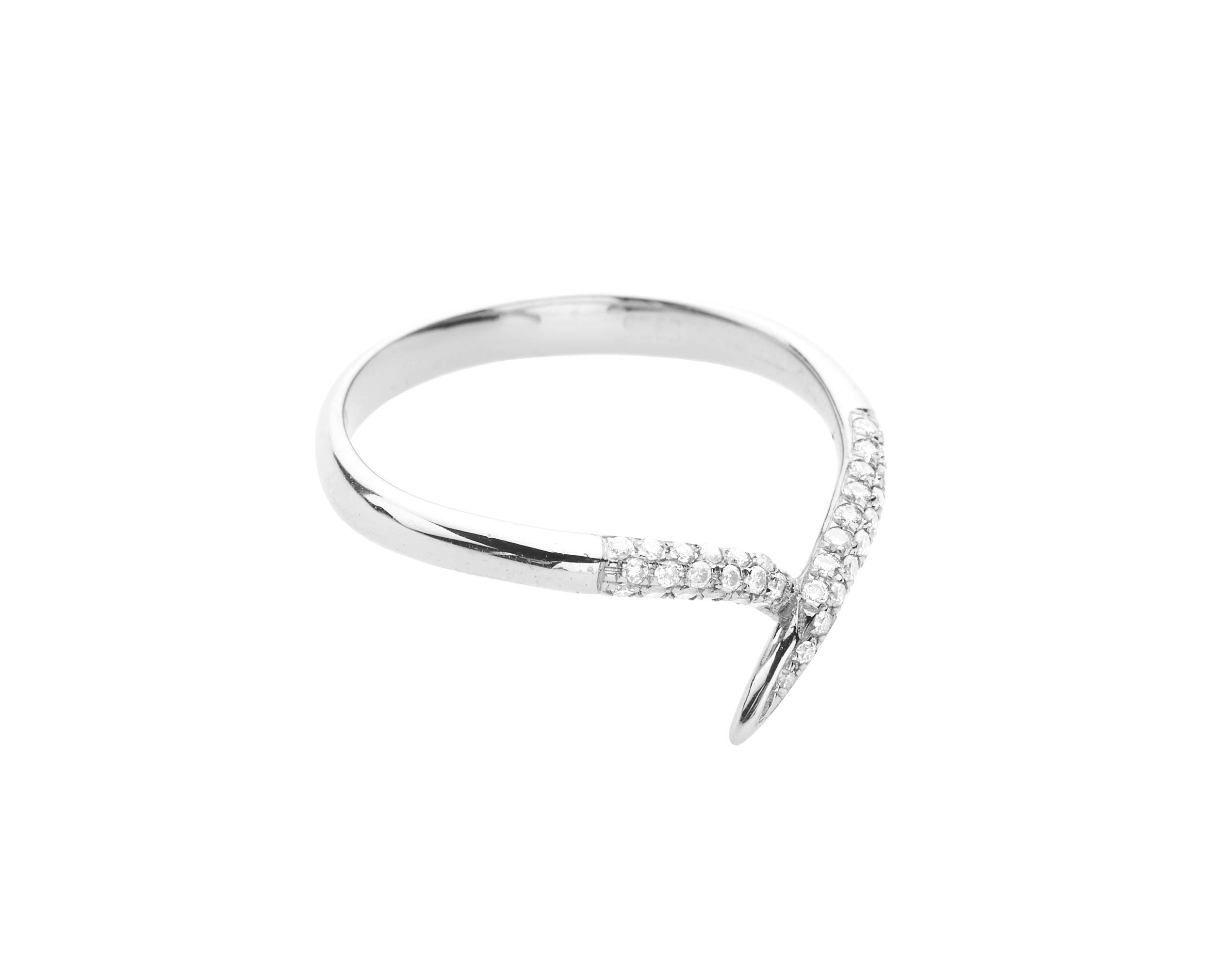 Majade Diamond Ring – 14K Gold Handmade Wedding & Engagement Ring for Women, April Birthstone, Unique Non-Traditional Minimalist Band – Perfect for Proposals, Anniversaries, and Special Occasions
