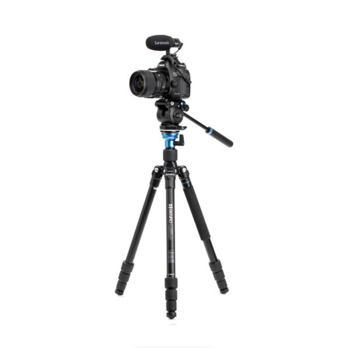 Benro Aero 2 PRO Aluminum Travel Video Tripod with Twist Locks - Lightweight Compact Tripod for DSLR Cameras | Perfect for Travel, Vlogging & Outdoor Photography