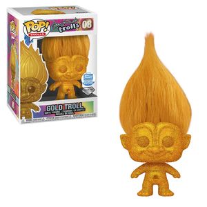 Funko Pop! Movies Trolls: Good Luck Trolls Diamond Collection Gold Troll Limited Edition - Collectible Vinyl Figure for Movie Fans, Gift for Pop Culture Enthusiasts, Perfect for Display in Home or Office
