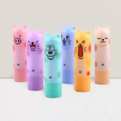 Rose Scented Lip Balm 6-Pack - Moisturizing & Long-Lasting Hydration for Dry Lips - Perfect for Daily Use, Travel & Gifts