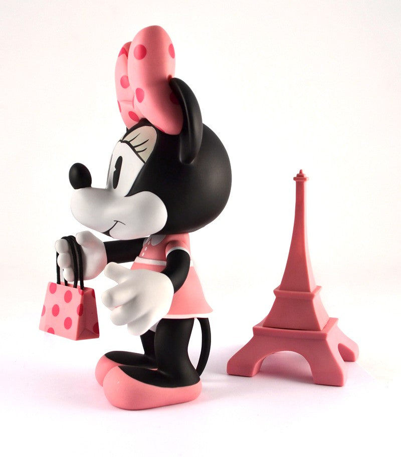 Minnie Mouse Paris Themed Plush Toy - Disney Collectible for Kids & Adults | Perfect for Gifts, Bedroom Decor, and Disney Fans