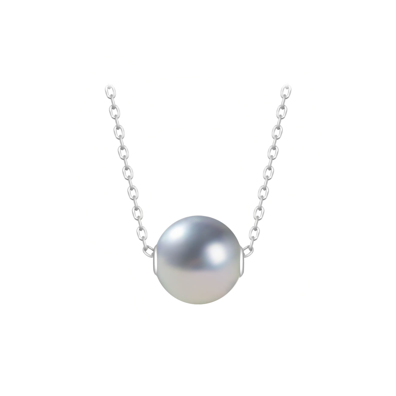 18K Solid Gold Akoya Madama Pearl Necklace for Women - Luxury Classic Pearl Jewelry Gift for Wedding, Anniversary & Special Occasions