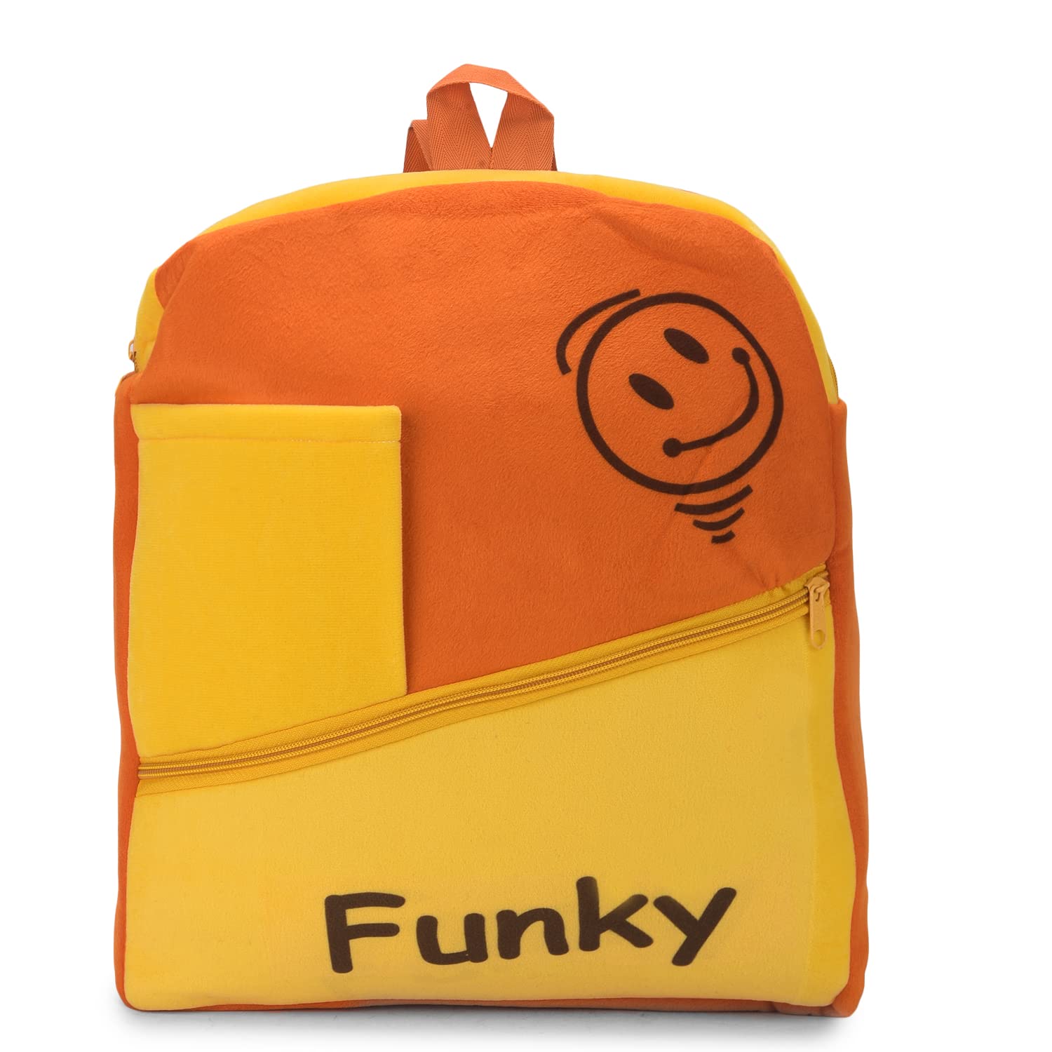 Stylish Orange Canvas Backpack for School - Trendy & Durable Hamston Funky Bag for Teens & College Students - Perfect for Everyday Use, Travel & Outdoor Activities