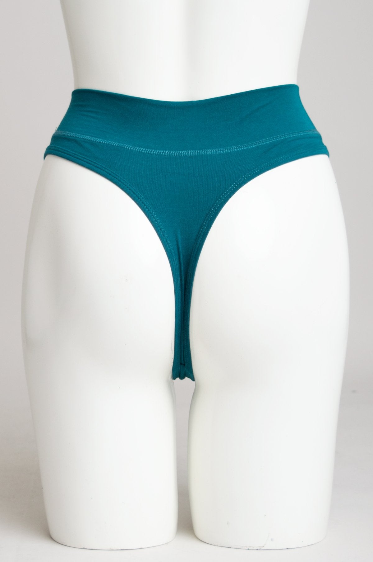 Premium Teal Bamboo Thong Underwear - Soft & Comfortable for Women - Perfect for Yoga, Lounge & Everyday Wear