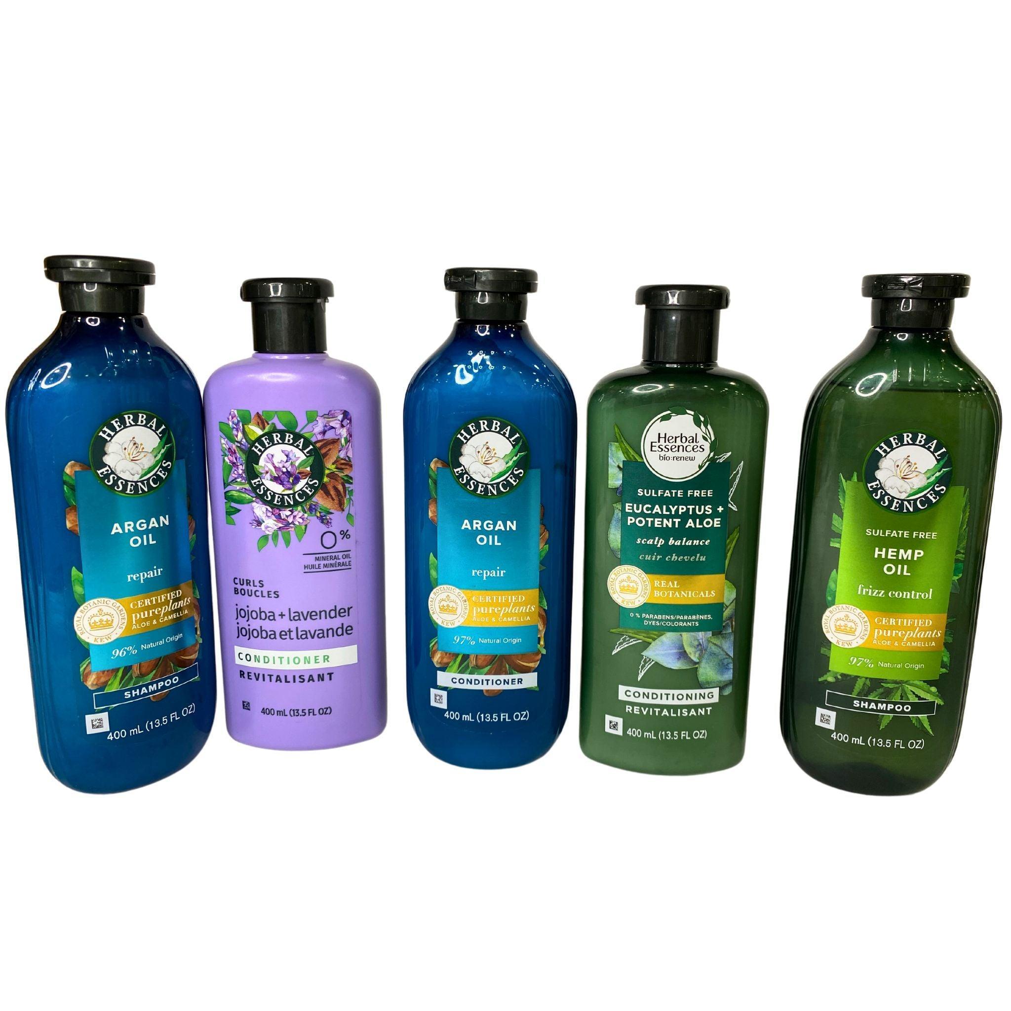 Herbal Essences Shampoo and Conditioner Variety Pack - 60 Pcs Set for Daily Hair Care, Travel & Salon Use