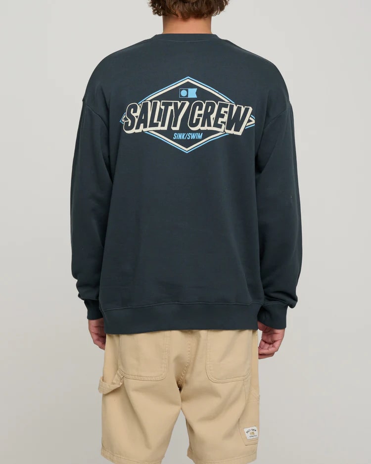 Salty Crew Revival Crew Neck T-Shirt for Men - Comfortable Cotton Tee for Surfing, Fishing & Outdoor Adventures