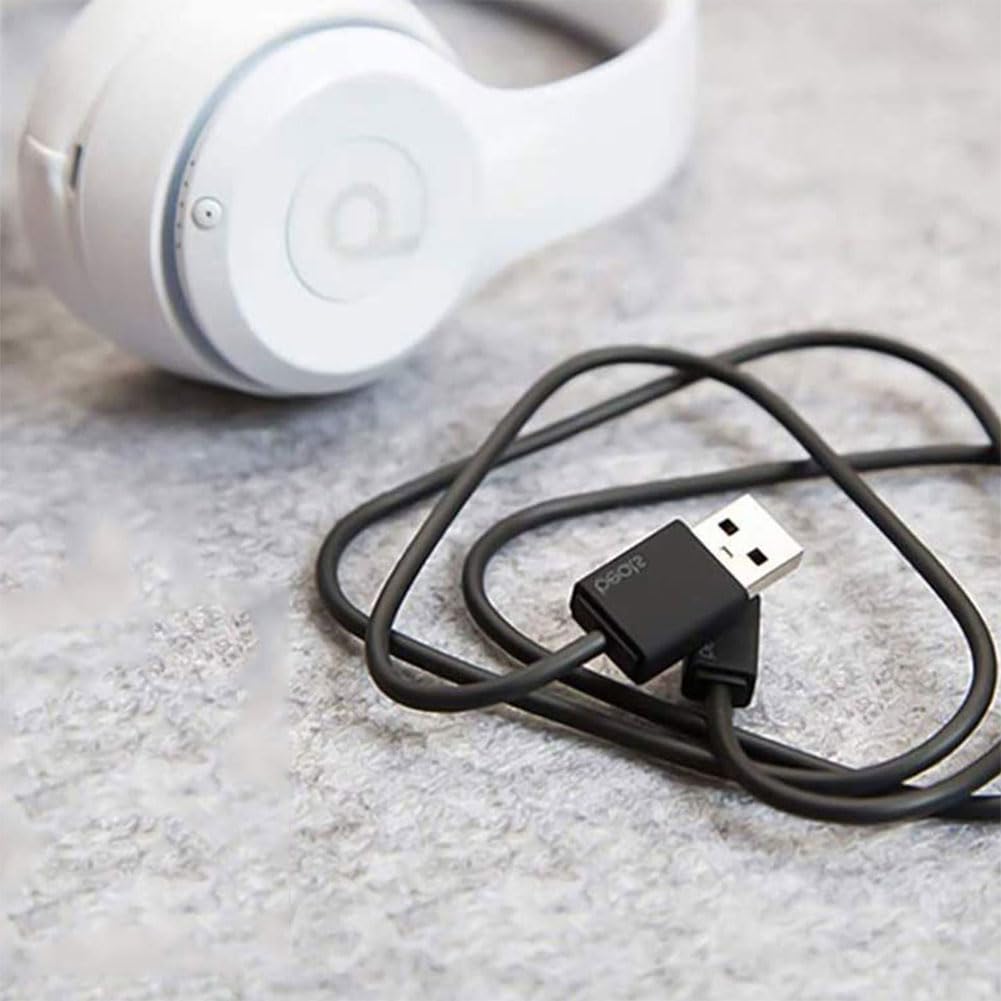Beats Powerbeats 3 & 2.0 Replacement USB Charging Cable | Compatible with Solo 3, Studio & Pill Speakers | Fast Charging Micro USB Cord for Wireless Headphones & Earphones | Perfect for Gym, Travel & Daily Use