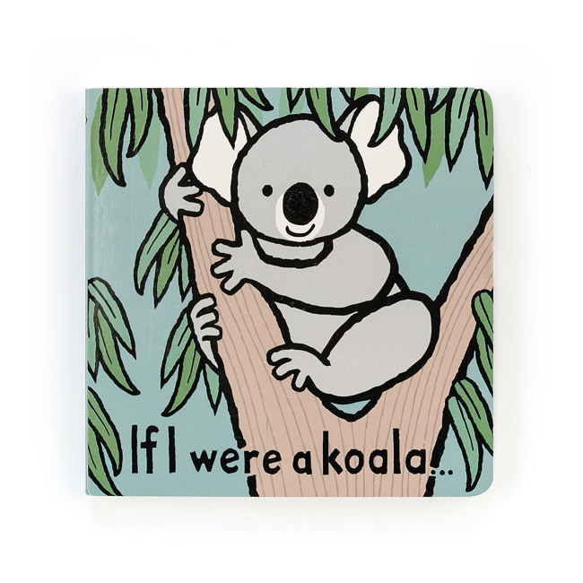 Jellycat If I Were A Koala Board Book - Soft Plush Stuffed Animal Storybook for Kids, Perfect for Bedtime Reading and Cuddling