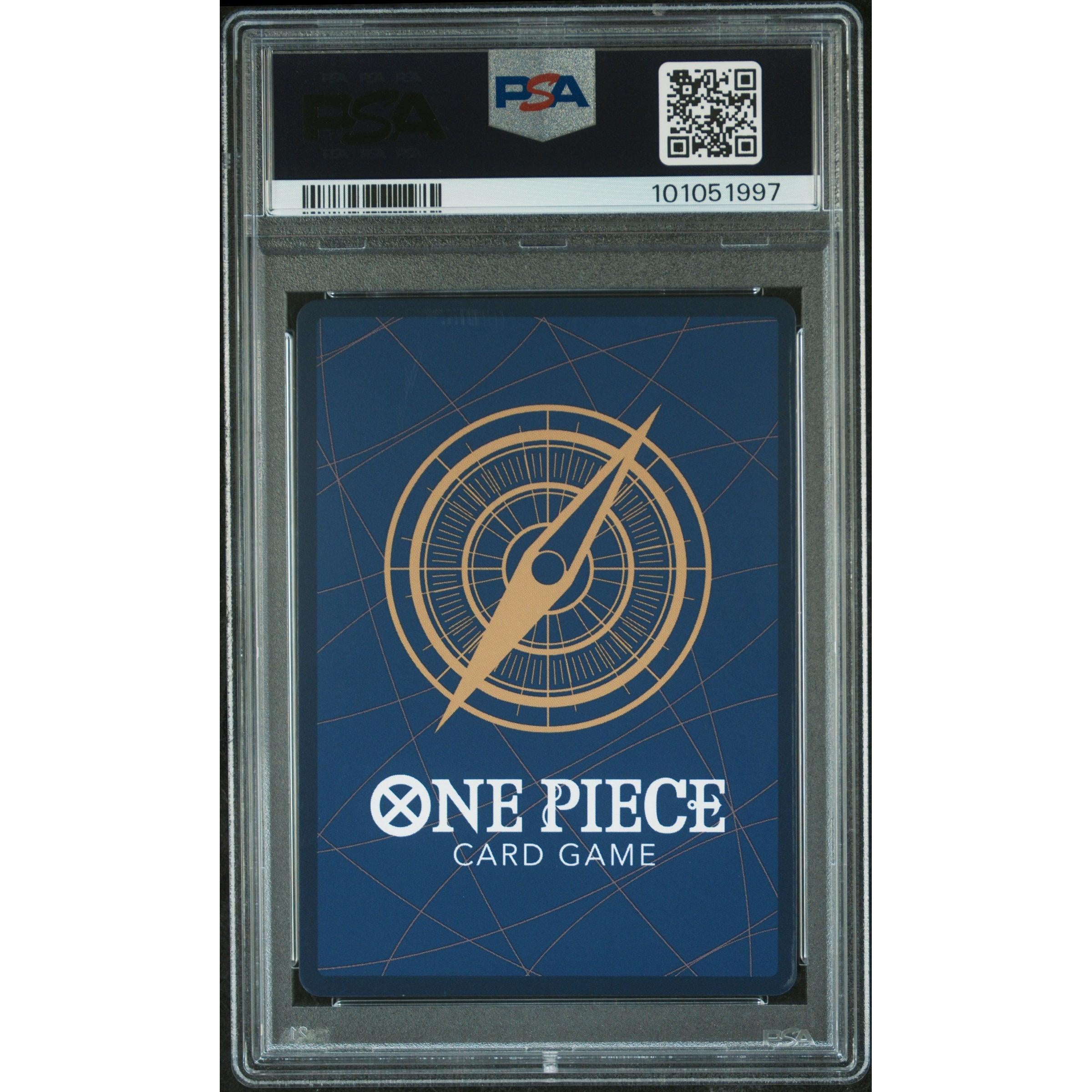 2022 ONE PIECE ROMANCE DAWN KING ERRATA 096 PSA 10 Graded Card - Rare Collectible for Anime Fans & Card Game Enthusiasts - Perfect for Display, Trading, and Investment