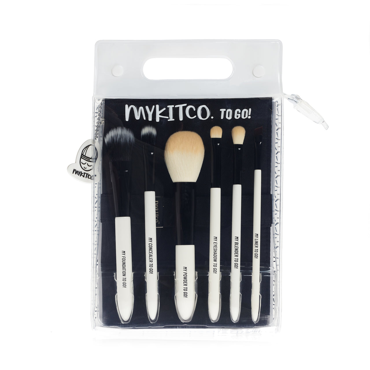 MYKITCO Portable Travel Brush Set - Professional Makeup Brushes for On-The-Go Beauty | Perfect for Travel, Gym, and Touch-Ups