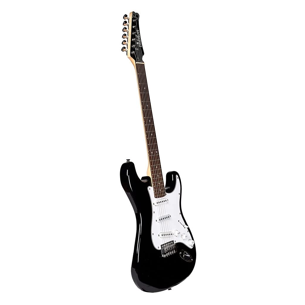 Babilon Electric Guitar - Professional Solid Body Guitar with Humbucker Pickups, Black Finish | Perfect for Rock, Blues & Stage Performances
