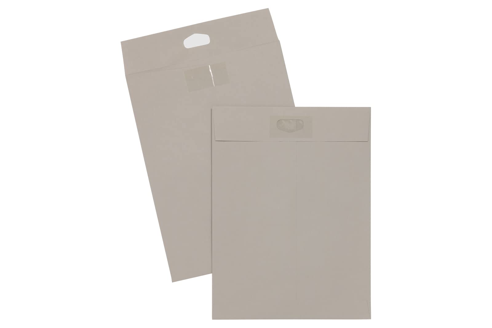 JAM PAPER 9 x 12 Open End Catalog Envelopes with Press Seal Closure - Grey Kraft - Bulk 500/Box - Perfect for Business Mailings, Office Documents & Marketing Materials
