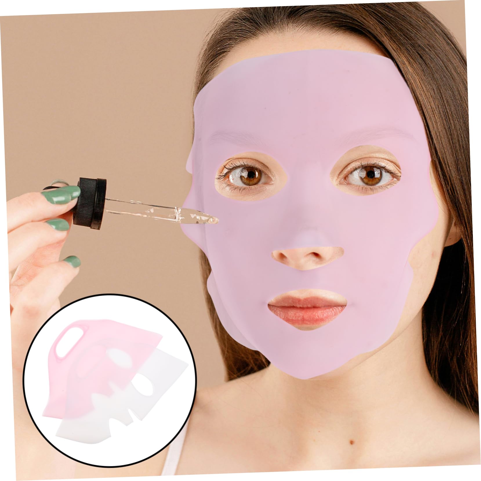 3D Silicone Mask Cover - Reusable Skincare Holder for Women | Spa & Home Use