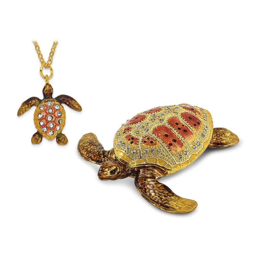 Sonia Jewels Palm Beach Loggerhead Sea Turtle Trinket Box 3