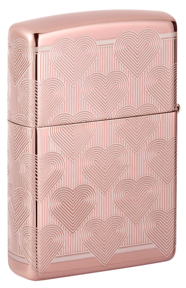 Heart Design High Polish Rose Gold Jewelry - Elegant Necklace for Women, Perfect for Valentine's Day Gifts, Anniversaries & Special Occasions