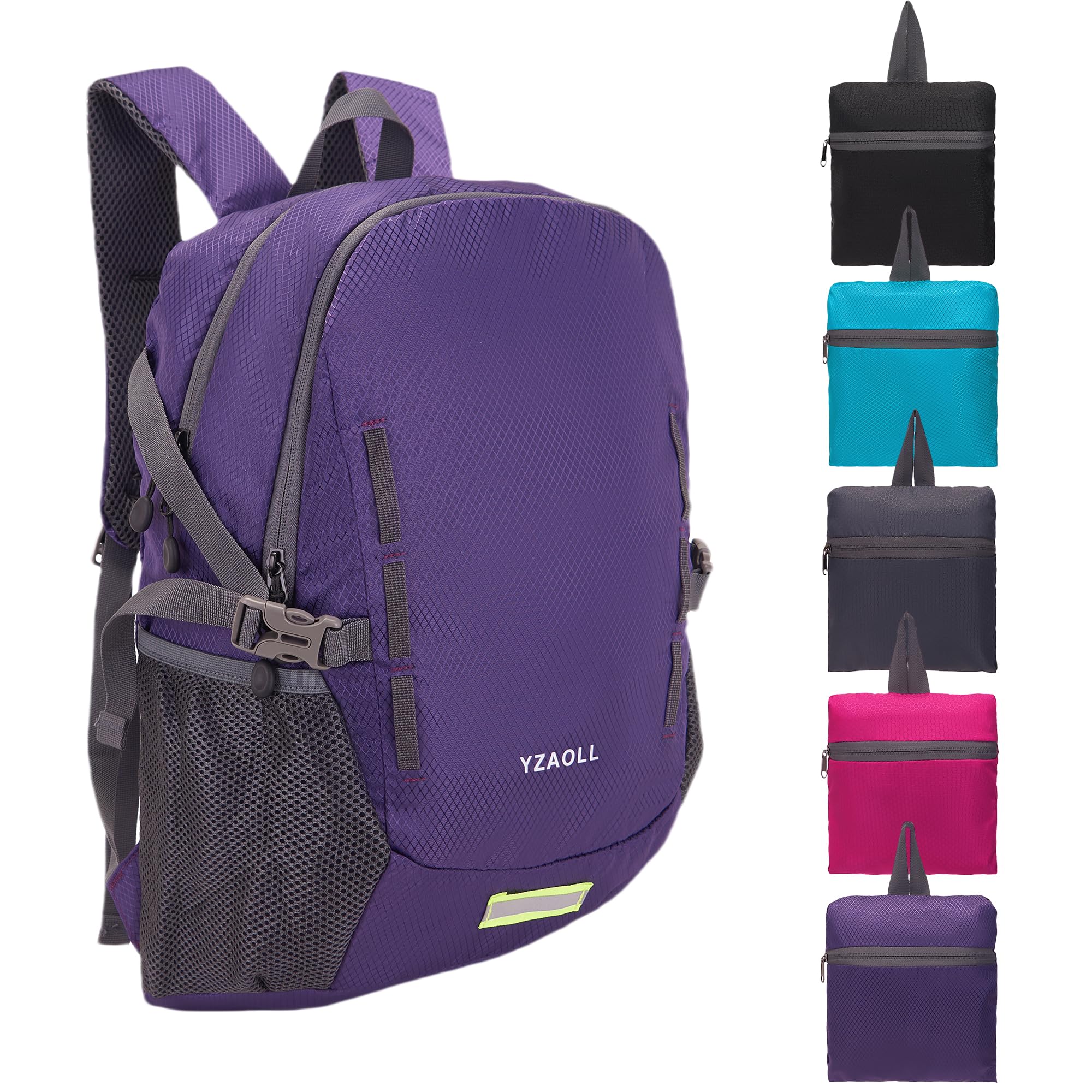 YZAOLL Ultra Lightweight Packable Backpack 20L - Foldable Water Resistant Daypack for Travel, Hiking & Outdoor Activities | Compact Backpack for Women & Men | Perfect for Commuting, Camping & Daily Use