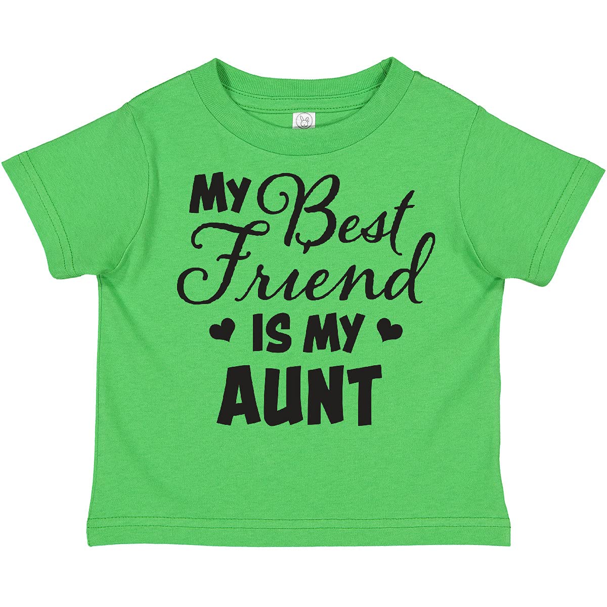 My Best Friend is My Aunt with Hearts Toddler T-Shirt - Cute Gift for Niece or Nephew, Perfect for Family Gatherings and Playdates