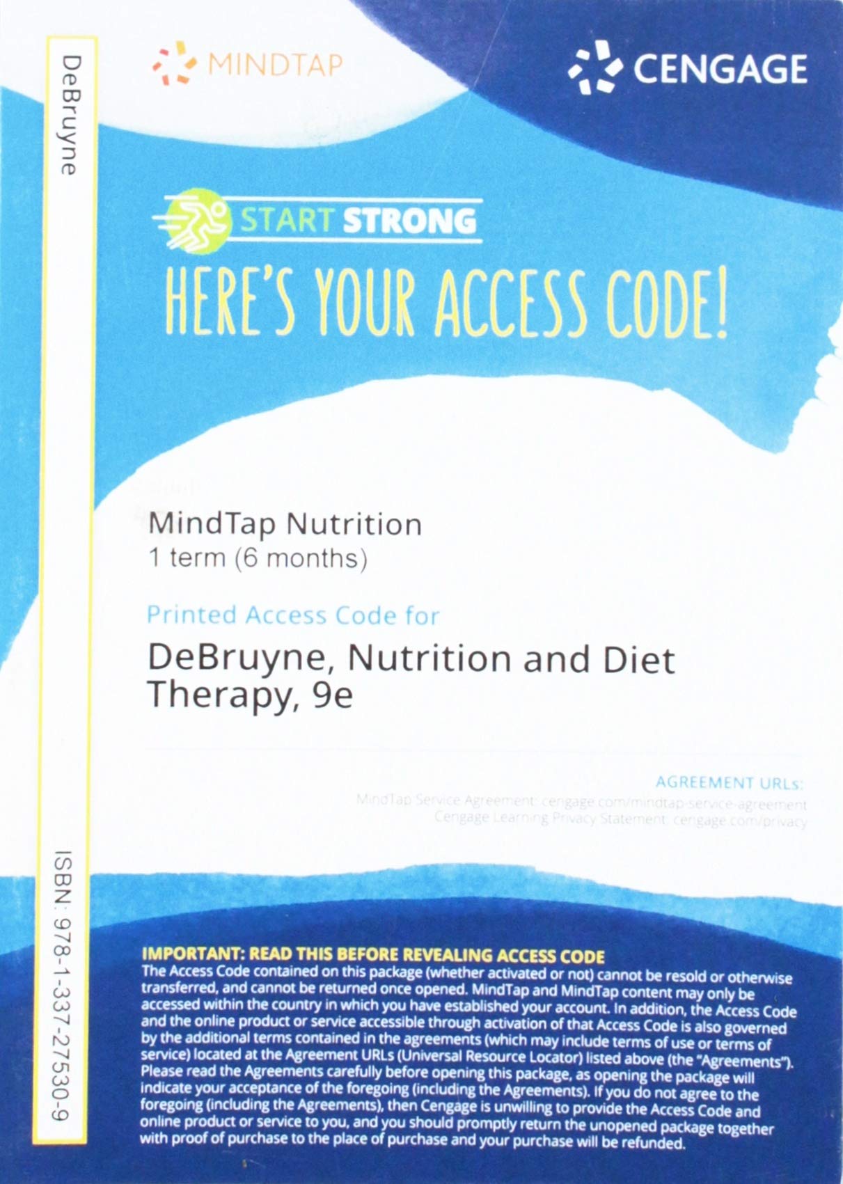 MindTap Nutrition 1-Term (6 Months) Printed Access Card for DeBruyne/Pinna/Whitney's Nutrition & Diet Therapy 9th Edition - Online Study Tools for Dietetics Students & Nutrition Professionals