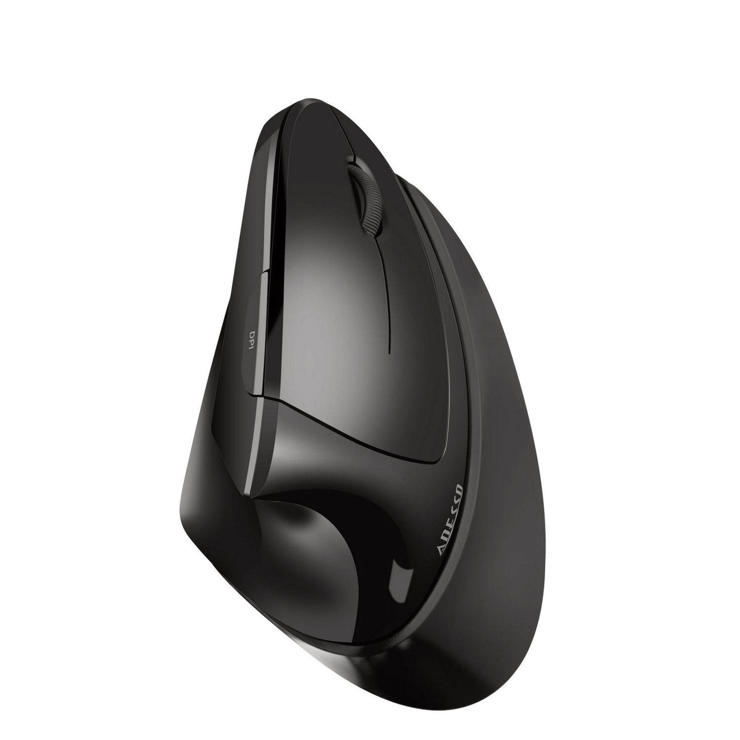 Adesso iMouse V30 Wireless Ergonomic Vertical Mouse - Adjustable, TAA Compliant, 2.4GHz with 30ft Range, Right-Handed (Black) - Perfect for Office Work, CAD Design & Reducing Wrist Pain