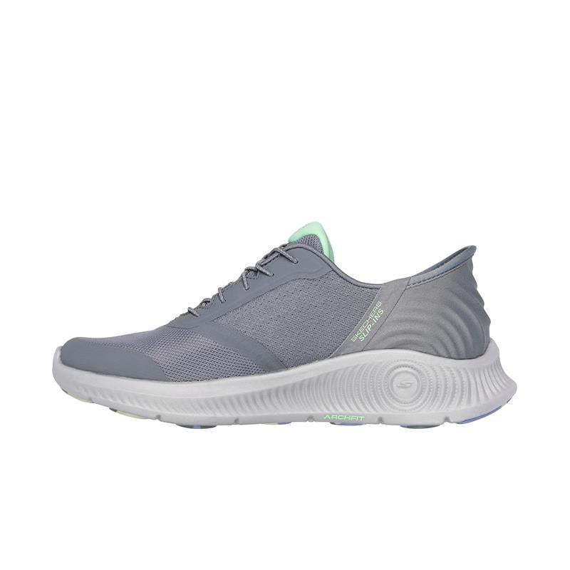 SLIP-ON WALKING SHOES FOR WOMEN - COMFORTABLE & LIGHTWEIGHT 125080/GRAY - PERFECT FOR TRAVEL, WORK & EVERYDAY WEAR