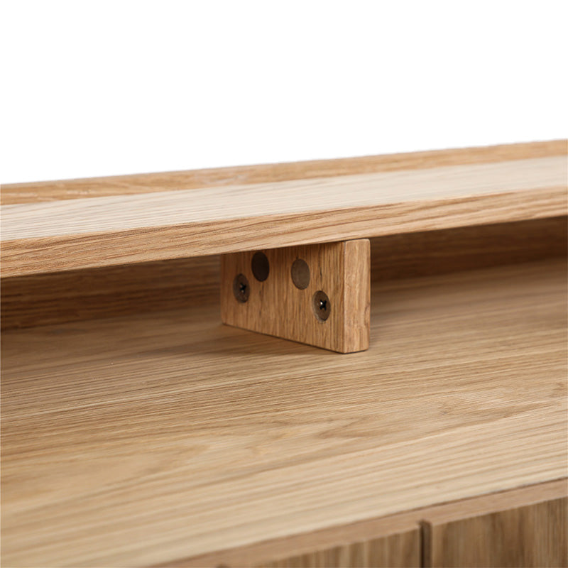 ZANE Entertainment TV Stand 160cm Natural Oak Wood Media Console - Perfect for Living Room, Bedroom & Home Theater Setup