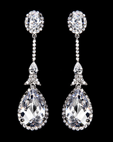 Elegant Bridal Earrings by Stephanie Browne - Alexandra Collection | Perfect for Weddings, Prom & Special Occasions