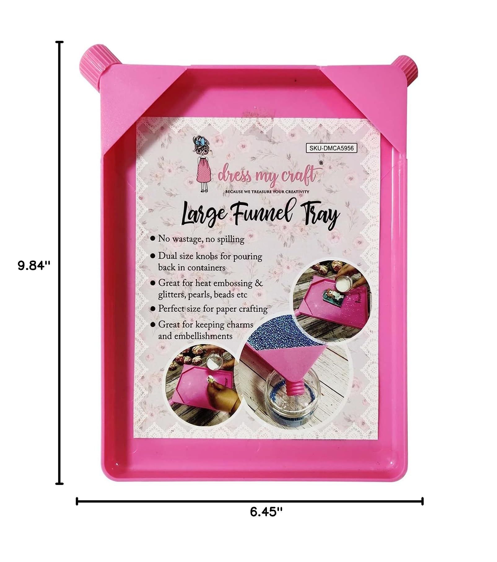 Dress My Craft Large Funnel Tray - 9.84