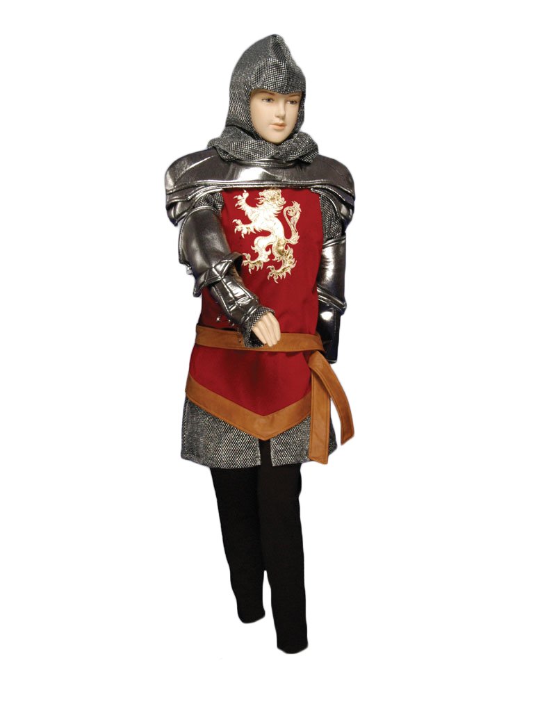 Boys Medieval Knight Costume Set - Halloween Dress Up, Theater Play, Cosplay & Pretend Play Outfit for Kids