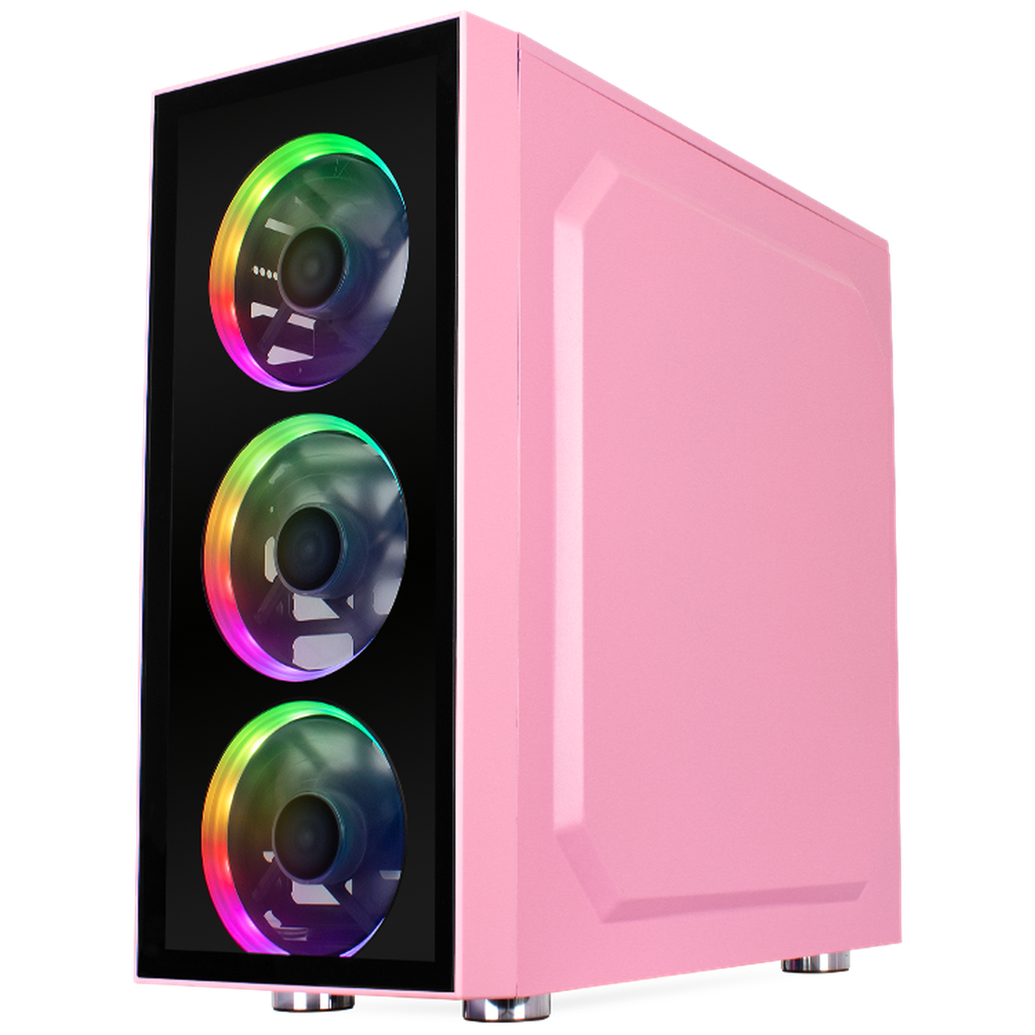 Xtreme Gaming PC - Intel Core i7, 16GB RAM, 240GB SSD + 3TB HDD, RGB Lighting, WiFi, Pink Case - Perfect for Esports, Streaming & High-End Gaming