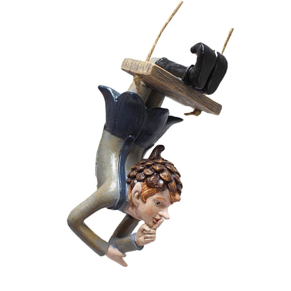 GANAZONO Garden Fairies Figurines - Handcrafted Elf Statue for Outdoor Decor, Hanging Sculpture Miniatures - Perfect for Garden, Yard, Car Dashboard & Home Decoration | Fairy Garden Accessories & Gift Idea