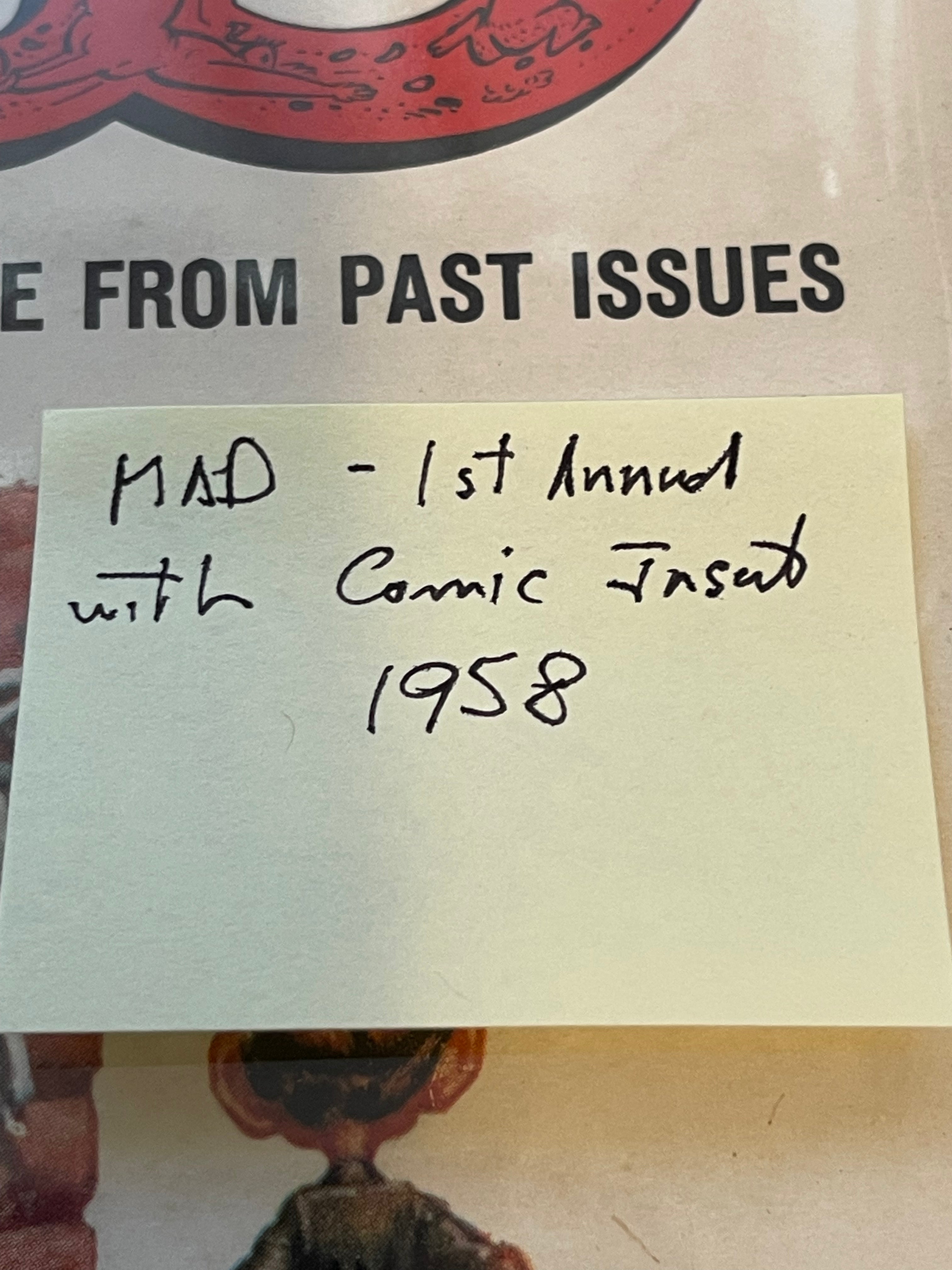 Mad Magazine Rare First Annual Issue 1958 with Comic Insert Book - Vintage Collectible for Comic Fans & Nostalgic Gift Idea
