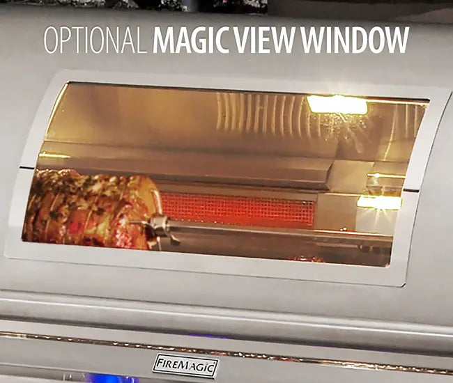 Fire Magic 36-Inch 3-Burner Aurora Built-In Gas Grill with Rotisserie & Analog Thermometer (A790i) - Perfect for Outdoor Cooking, Backyard BBQs, and Patio Entertaining