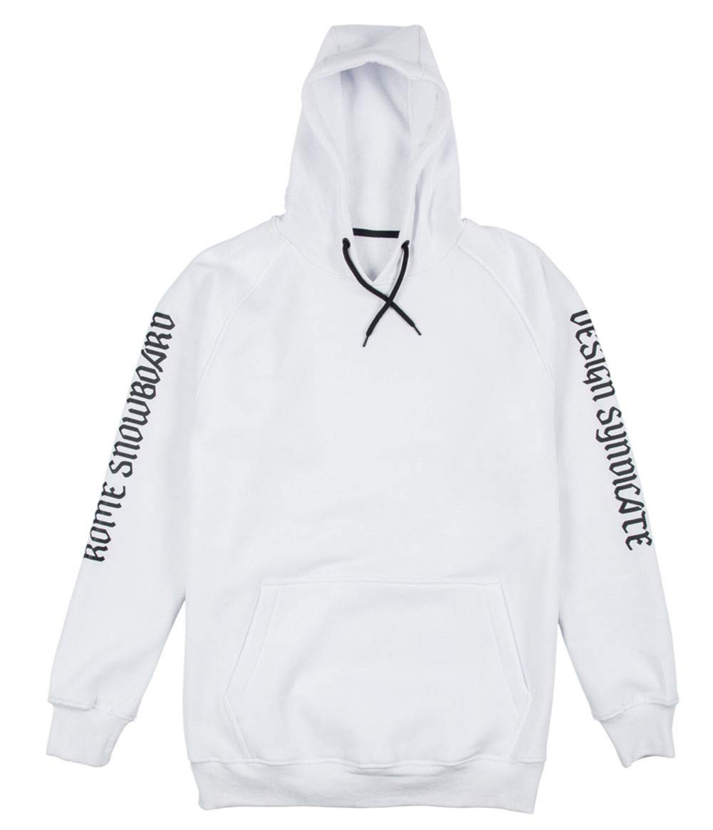 Rome Snowboards Men's Graphic Logo Pullover Hoodie Sweatshirt - Warm Winter Snowboarding Hooded Sweater for Skiing & Outdoor Activities