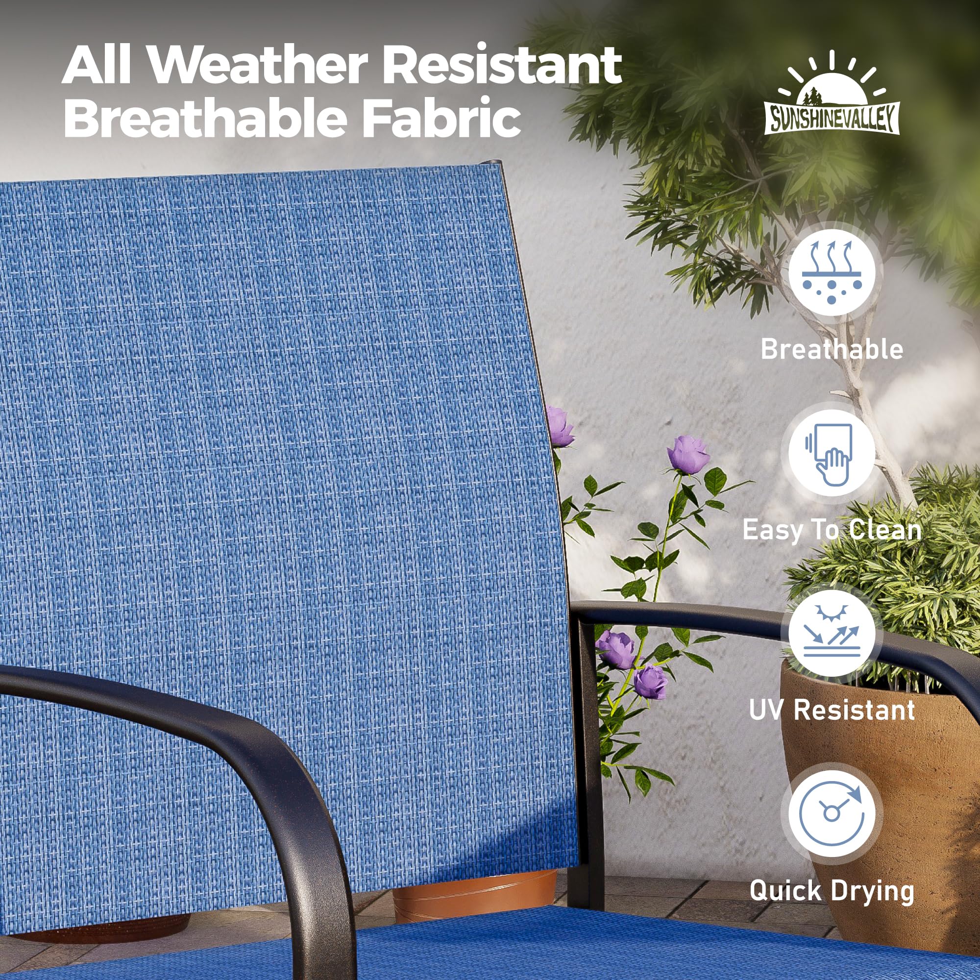 5-Piece Outdoor Patio Dining Set for 4 - 37