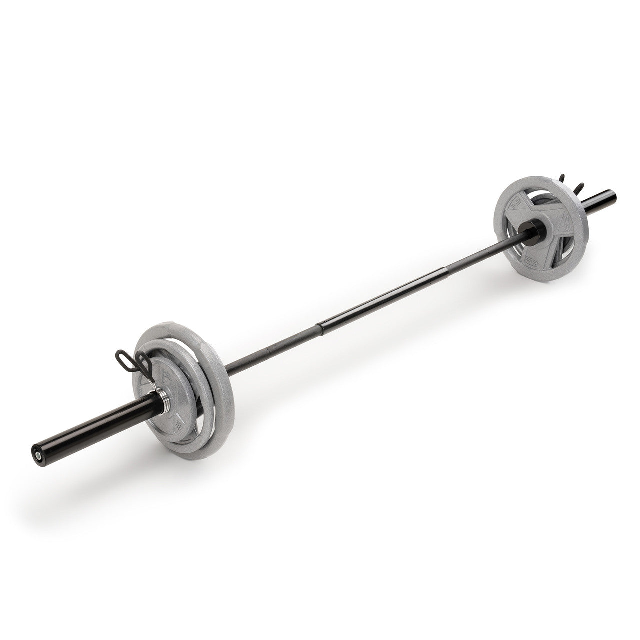 MCW 110lb Olympic Weight Set - Premium Home Gym Equipment for Strength Training & Fitness Workouts - Perfect for CrossFit, Powerlifting & Bodybuilding