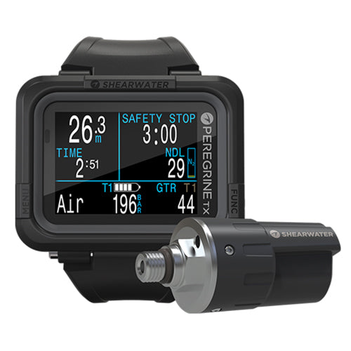Shearwater Peregrine TX + Swift Dive Computer - Advanced Scuba Diving Gear for Underwater Exploration | Perfect for Recreational & Technical Divers