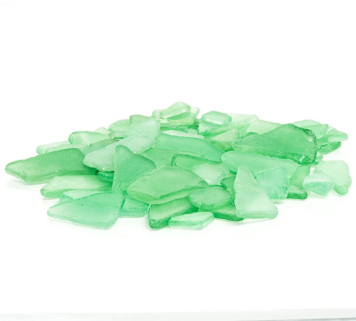 Mint Green Sea Glass for Crafts - 55oz Beach Glass Vase Filler & Home Décor - Perfect for DIY Projects, Wedding Centerpieces, and Coastal-Themed Decorations