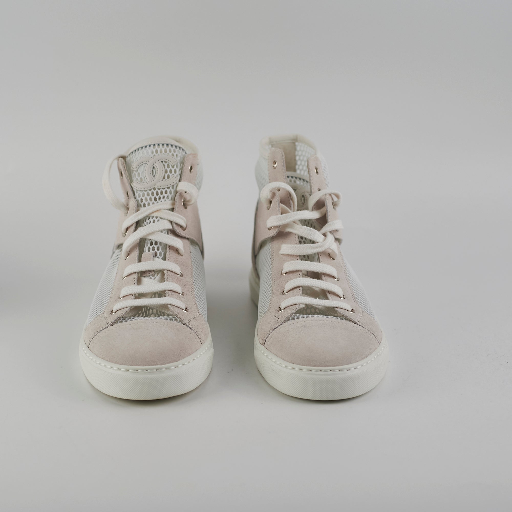 Chanel Mesh & Fabric Sneakers for Women - Size 40.5 (US 9.5) - Comfortable Luxury Fashion Shoes for Casual Wear & Street Style