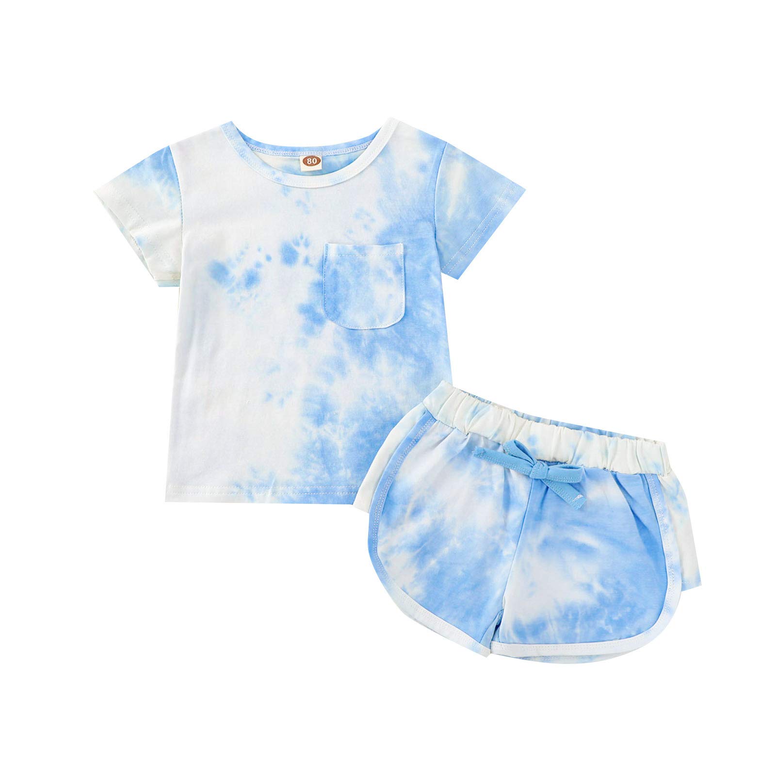 Baby Girl Clothes Sets | Tie-Dye Outfits with Leggings | Soft Cotton Infant Clothes for Newborns & Toddlers | Perfect for Playdates, Photos & Everyday Wear