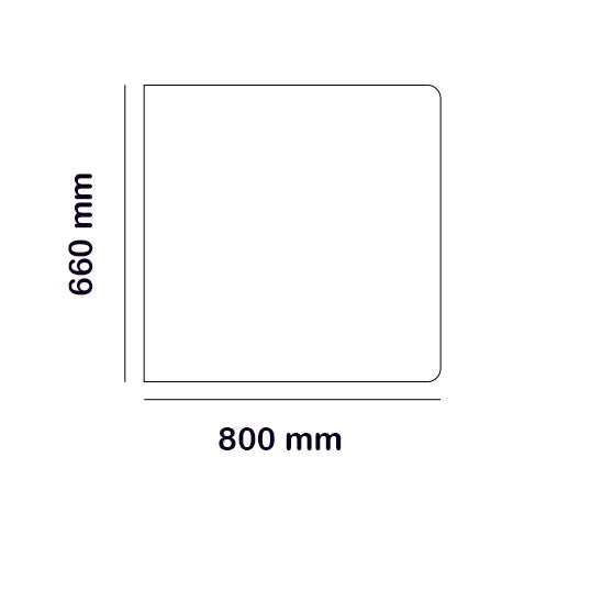Black Floor Plate 66x80 cm - Durable Metal Floor Protection for Home & Garage - Perfect for Heavy Equipment, Workbenches, and High-Traffic Areas