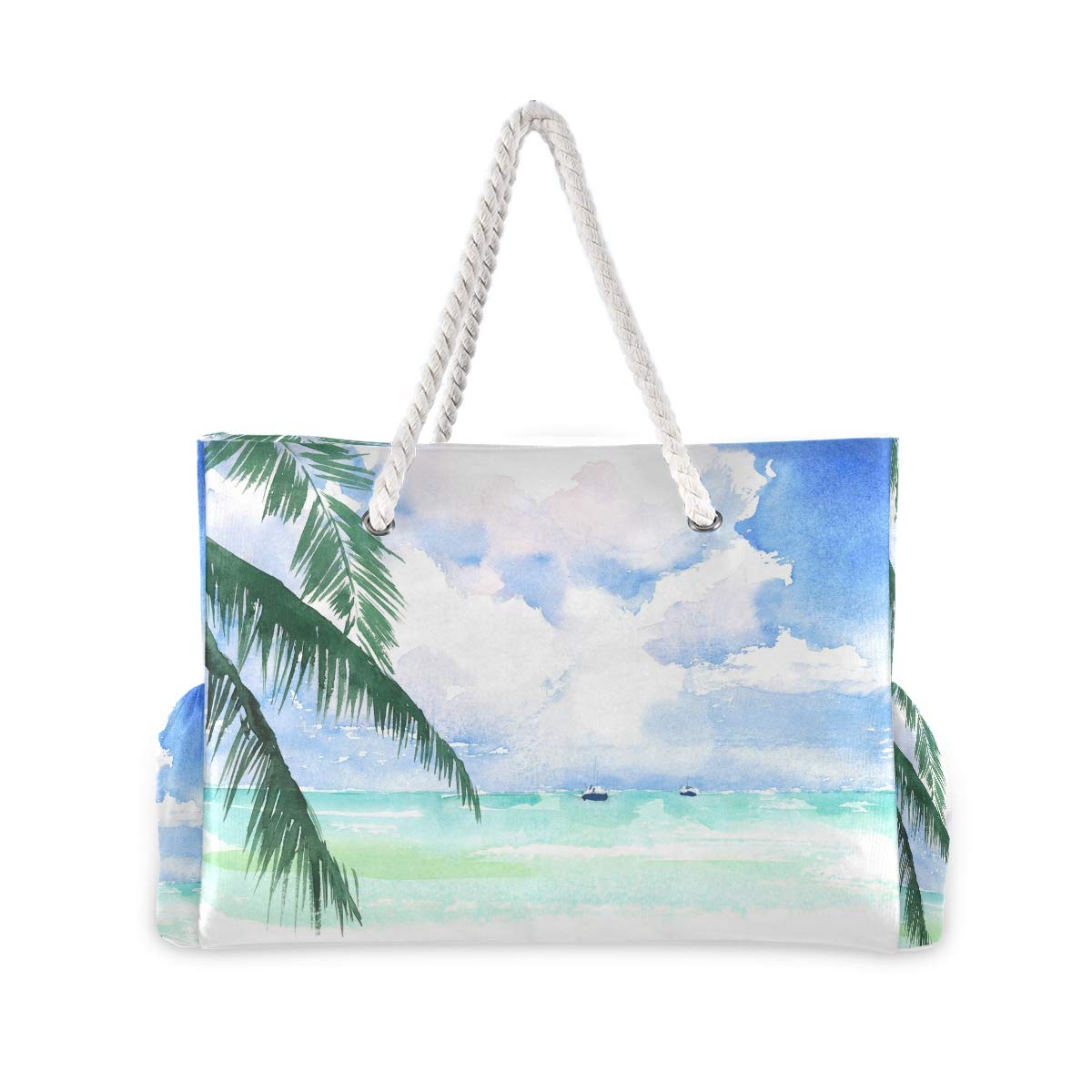 Senya Large Beach Shoulder Bag - Water Resistant Canvas Tote for Women, Gym, Travel & Daily Use | Perfect for Shopping, Work, Vacation & Outdoor Activities