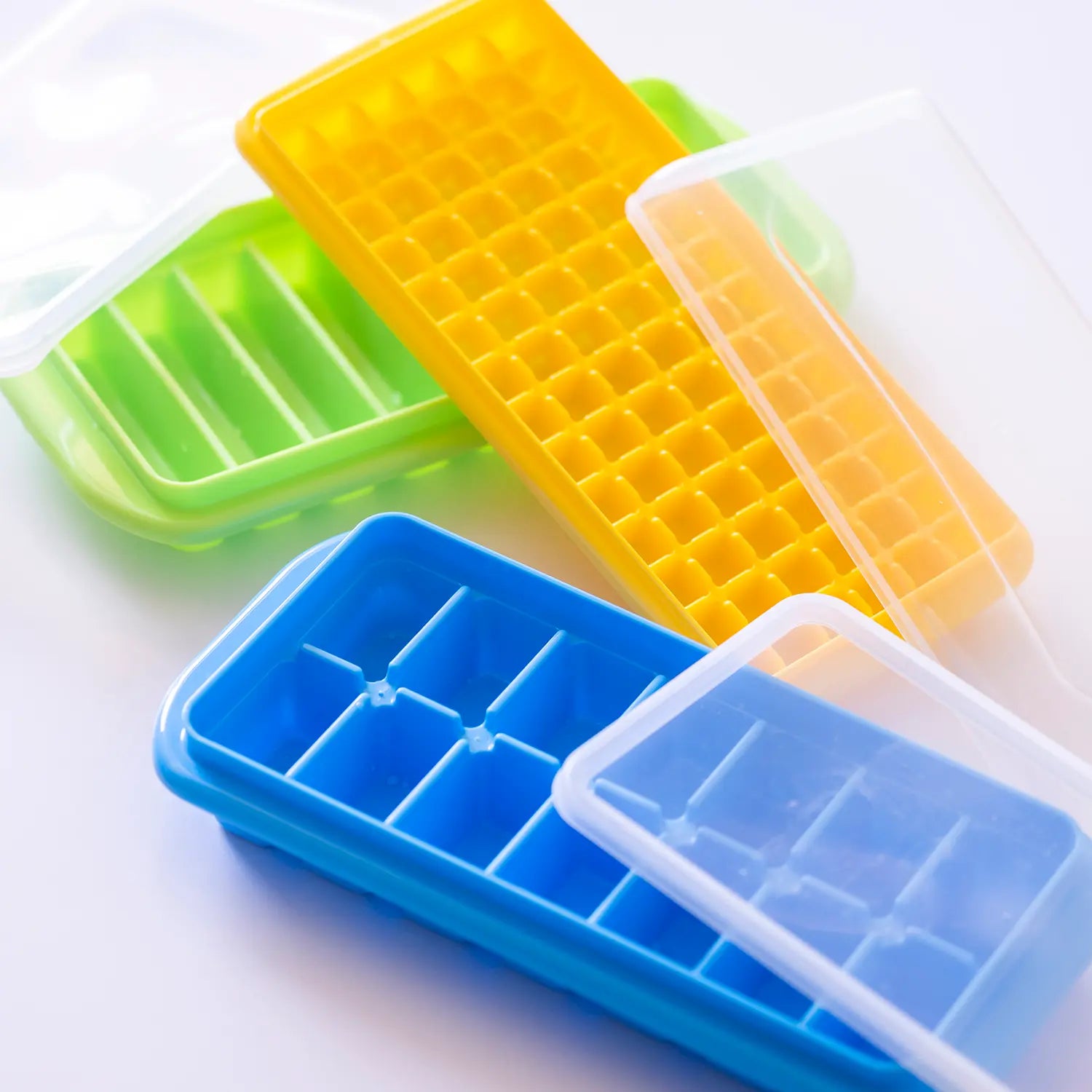 Ebisu Polypropylene Ice Tray Set of 9 - BPA-Free, Flexible & Durable Ice Cube Makers for Cocktails, Smoothies & Party Drinks