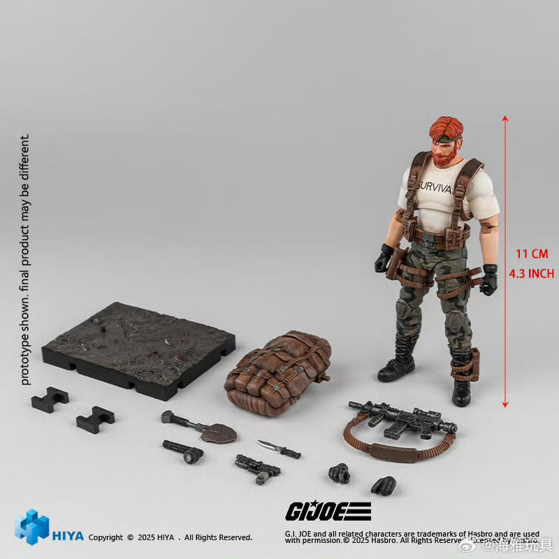Pre-Order 1/18 Scale HIYA 4-Inch G.I.Joe Outback Action Figure - Highly Detailed Collectible Military Toy for Display & Play | Perfect for Collectors, Gift Giving & Diorama Scenes