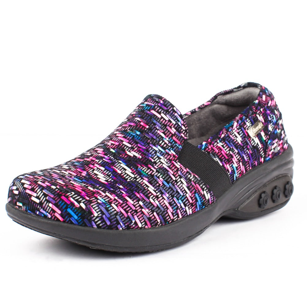 Annie Women's Slip-Resistant Leather Slip-On Loafers - Comfortable Work Shoes for Nurses, Waitresses & Healthcare Professionals