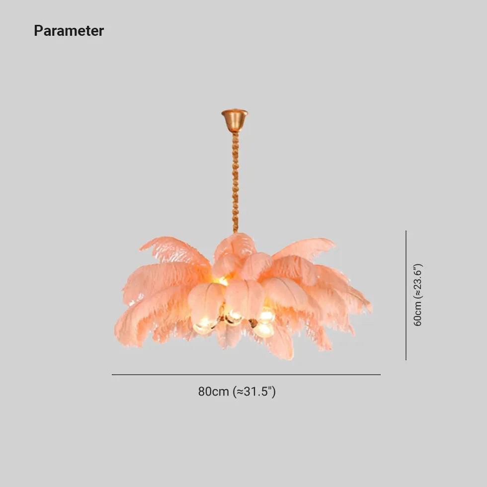 Feather Luxury LED Modern Pendant Light - Elegant Ceiling Lighting Fixture for Living Room, Bedroom & Dining Room Decor